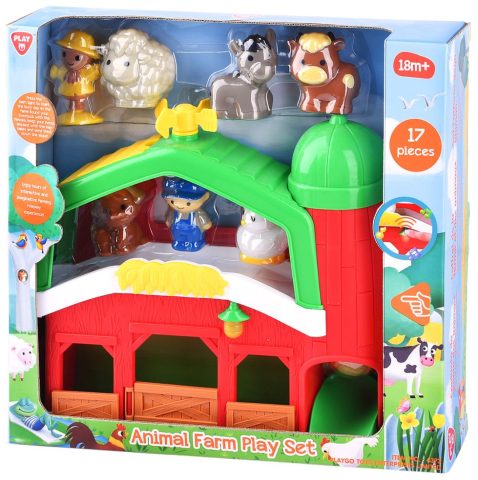 Set de ferme d'animaux - 17 pièces éducatives