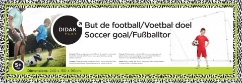 But de football Didak Play 240x150x90 cm - Idéal pour enfants