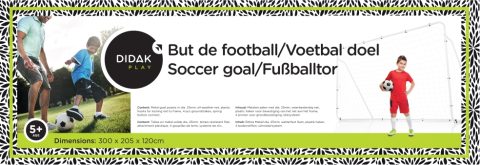 But de football Didak Play 300x205x120 cm