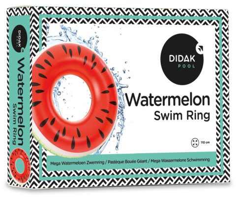 Didak Pool Wassermelone Schwimmring - aufblasbar, 110 cm