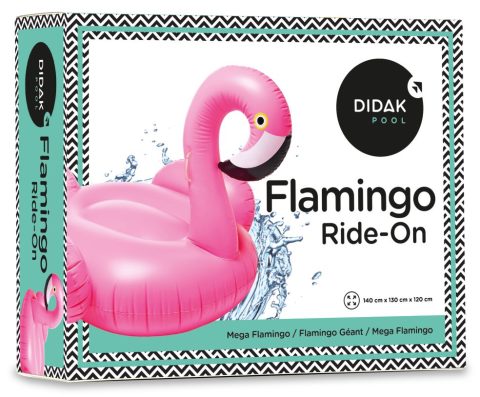 Didak Pool Flamingo Ride-On - aufblasbar, 140 x 130 x 120 cm