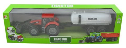 Spielzeugtraktor mit Frontlader 1:32 - Wassertankanhänger