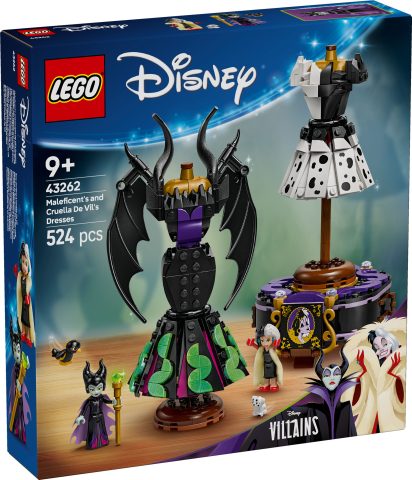 Robe Disney Maléfique et Cruella de Vil en LEGO