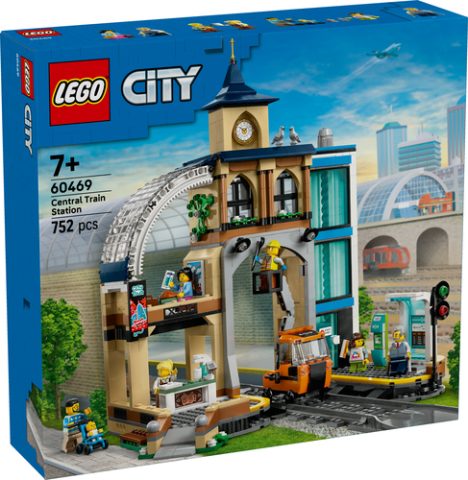 LEGO City - Gare Centrale avec trains et passagers