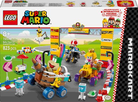 LEGO Super Mario - Kart de Baby Peach & Set GP