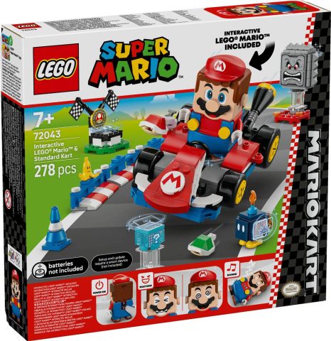 LEGO Super Mario - Mario Kart - Mario interactif & Kart standard 72043