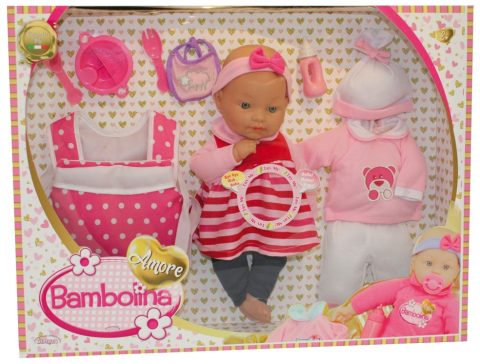Bambolina Amore baby doll with sounds and accessories