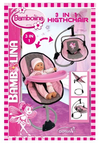 Bambolina 3-in-1 high chair for dolls