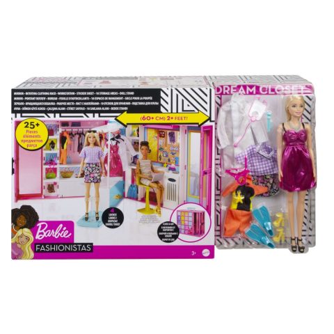 Garde-robe de rêve Barbie avec accessoires variés