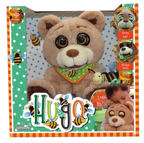 Hugo le Peluche avec Yeux Mobiles et Contes