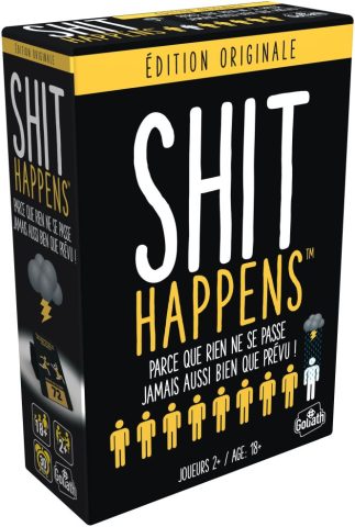 Fr Shit Happens - T-shirt humoristique et décontracté