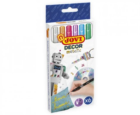 JOVI auswaschbare Filzstifte - Etui mit 6 Farben