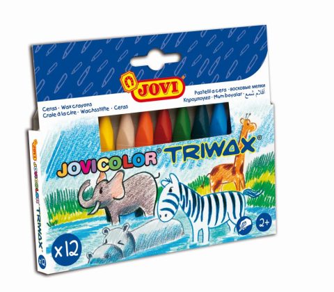 JOVI Jovicolor Triwax Wachsmalstifte - 12 Farben
