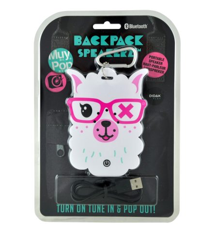 MUY POP Haut-parleur à dos - Llama amusant et coloré