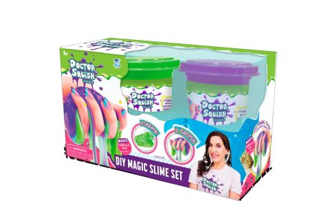 Doctor Squish DIY Magic Slime Set - grün und lila, 280 g