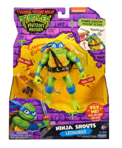 TMNT Mutant Mayhem Ninja Shouts - Figur mit Sound, assortiert